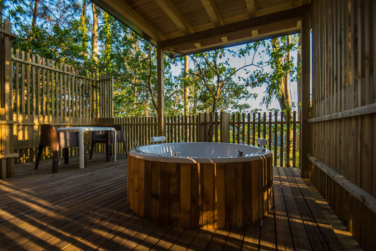 5 cabañas en árboles con jacuzzi